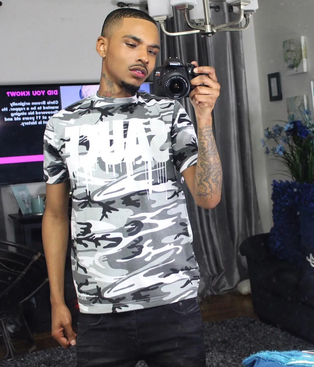 Sauce | White Camo Tee