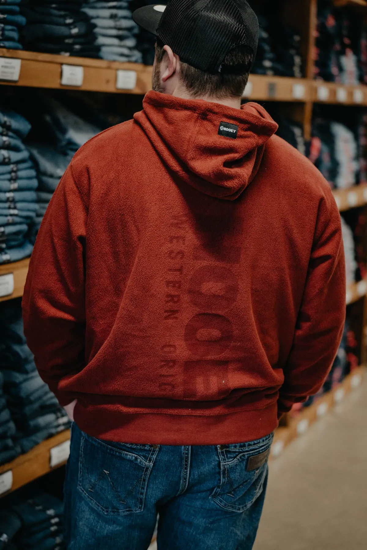 'Shadow' Men's Hooey French Terry Hoodie with Back Logo (M - XXL)