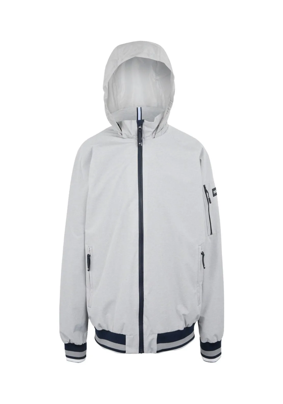 Shorebay Short Jacket - Silver Grey Linear Stripe