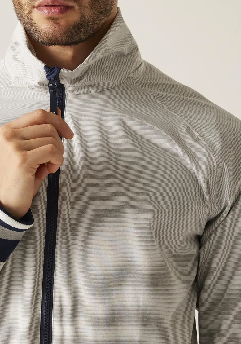 Shorebay Short Jacket - Silver Grey Linear Stripe