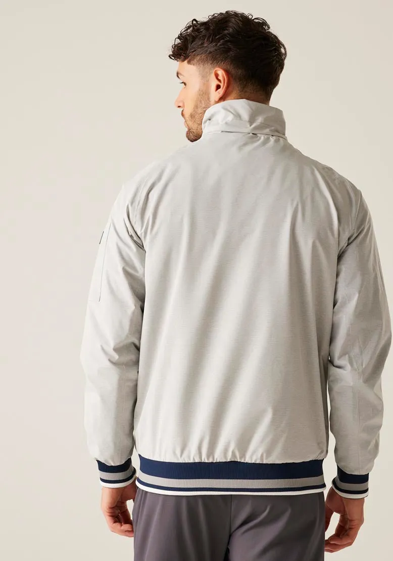Shorebay Short Jacket - Silver Grey Linear Stripe
