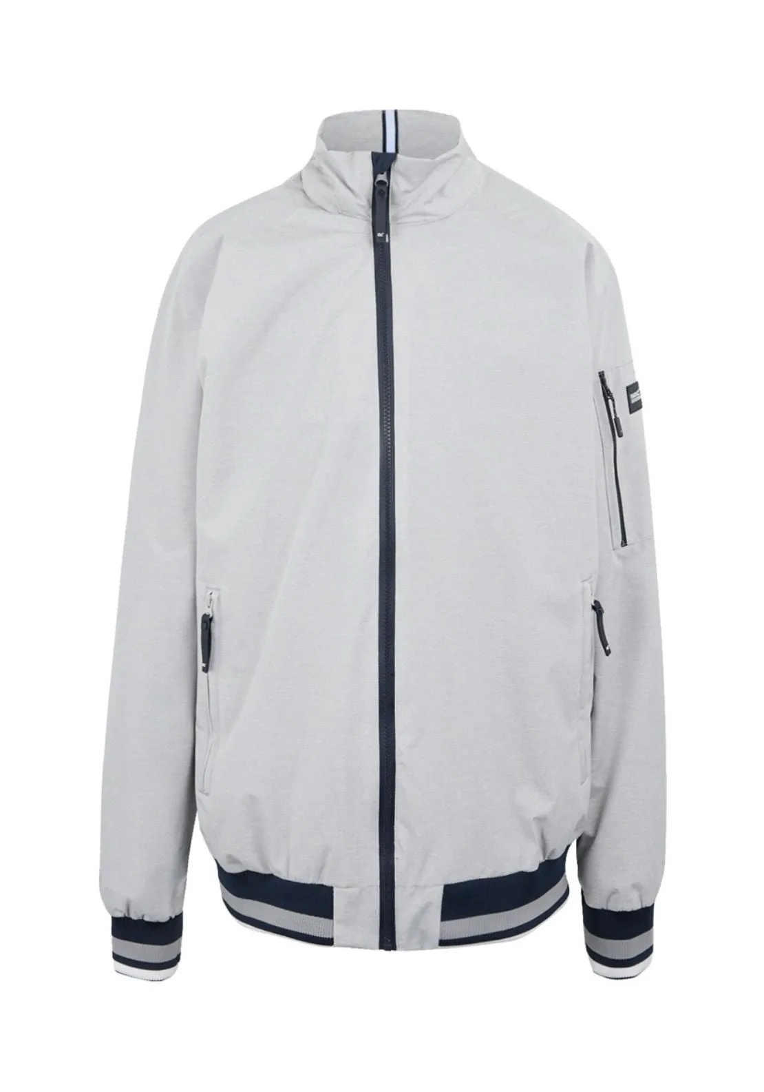 Shorebay Short Jacket - Silver Grey Linear Stripe