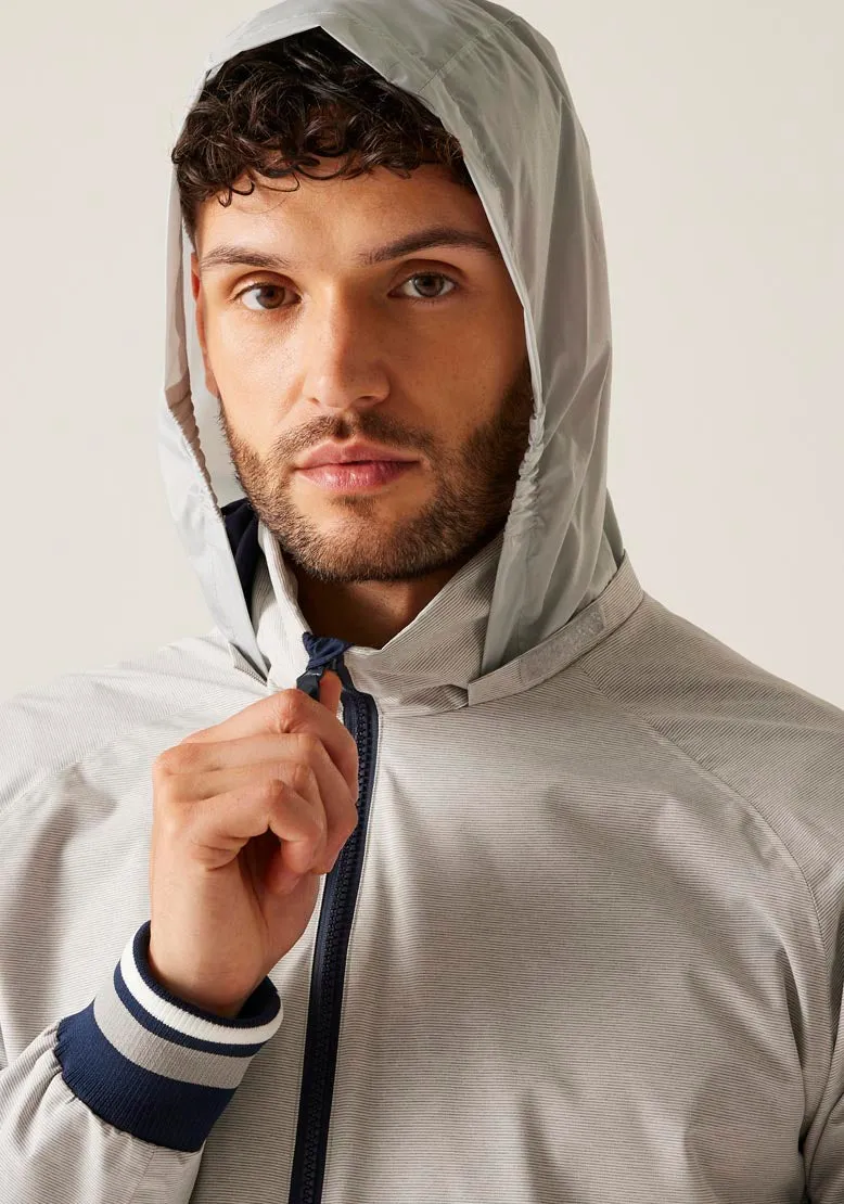Shorebay Short Jacket - Silver Grey Linear Stripe