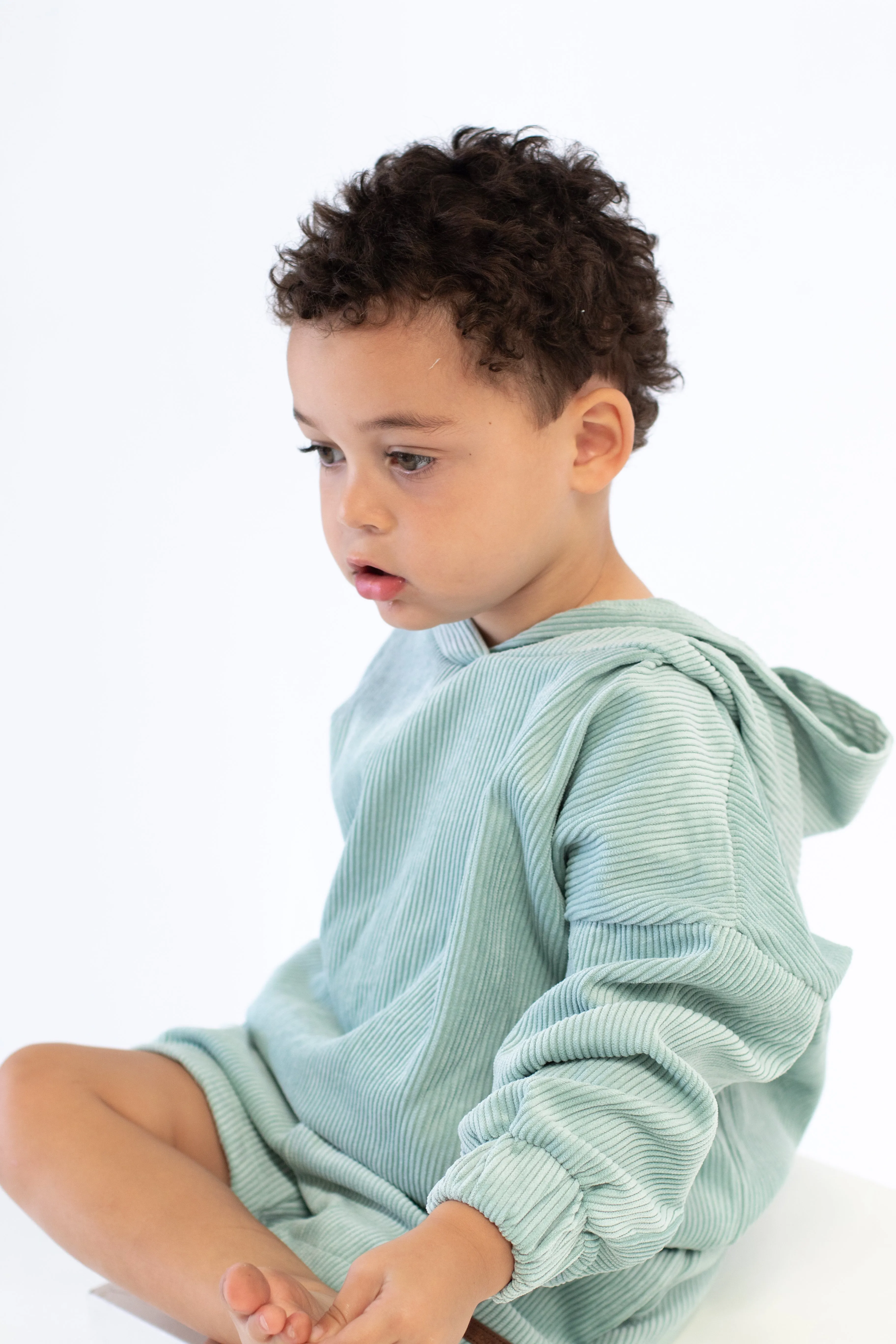 Shoreline corduroy hoodie set