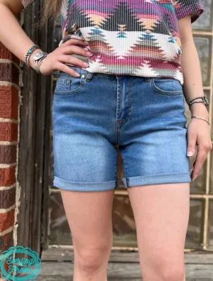 SK DENIM SHORTS - LONG