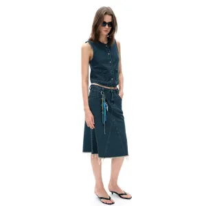 Sleeveless Denim Vest