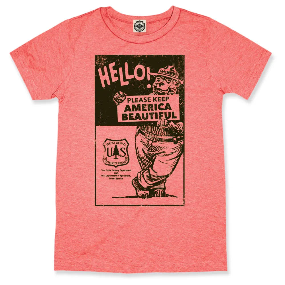 Smokey Bear "Please Keep America Beautiful" Kid's Tee