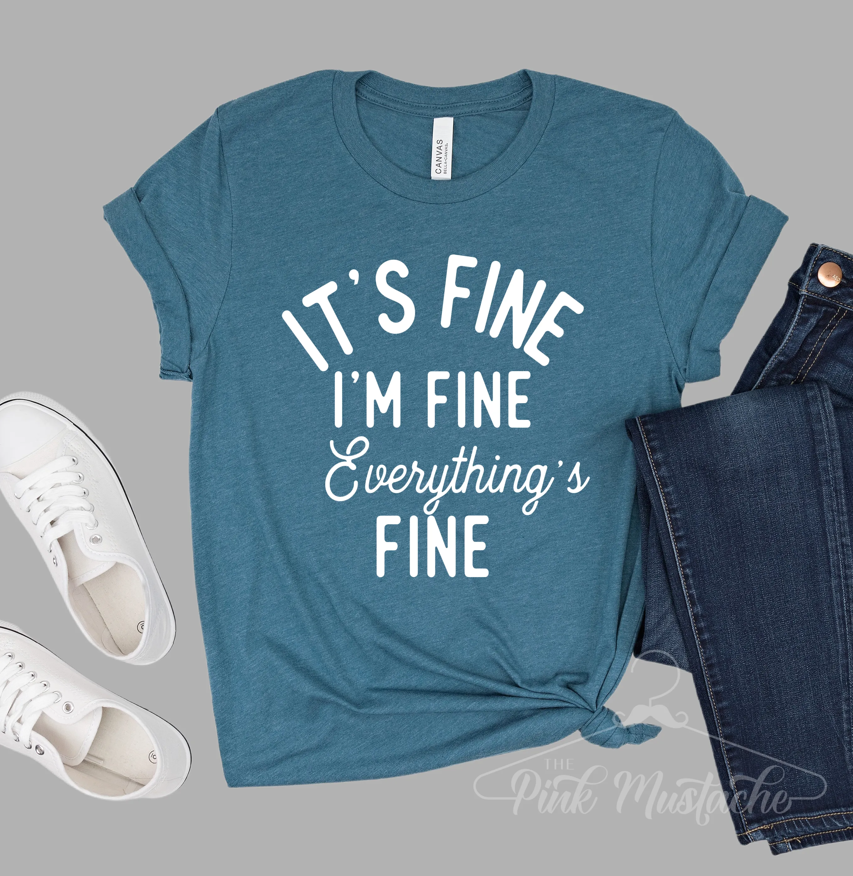 Soft Style Bella Canvas It's Fine, I'm Fine. Everything's Fine Tee / Sizes S-XXXL / Funny Mom Tee