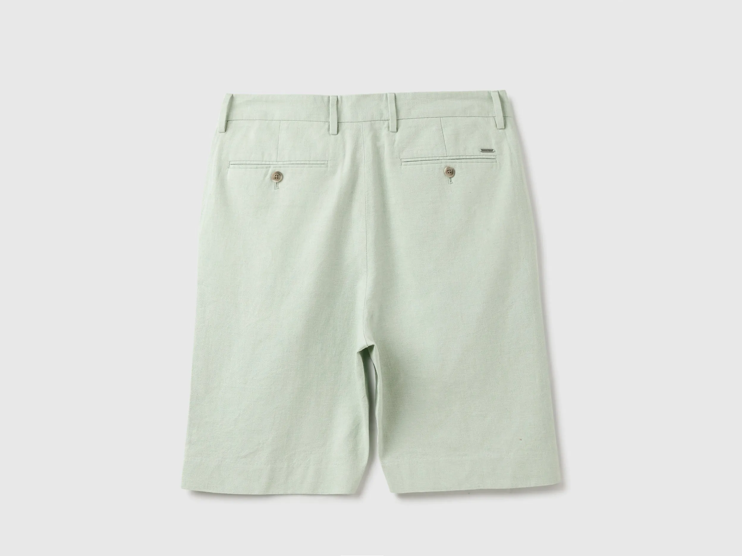 Solid Comfort Fit Bermuda Shorts