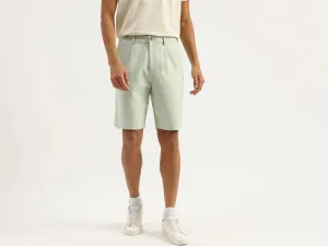 Solid Comfort Fit Bermuda Shorts