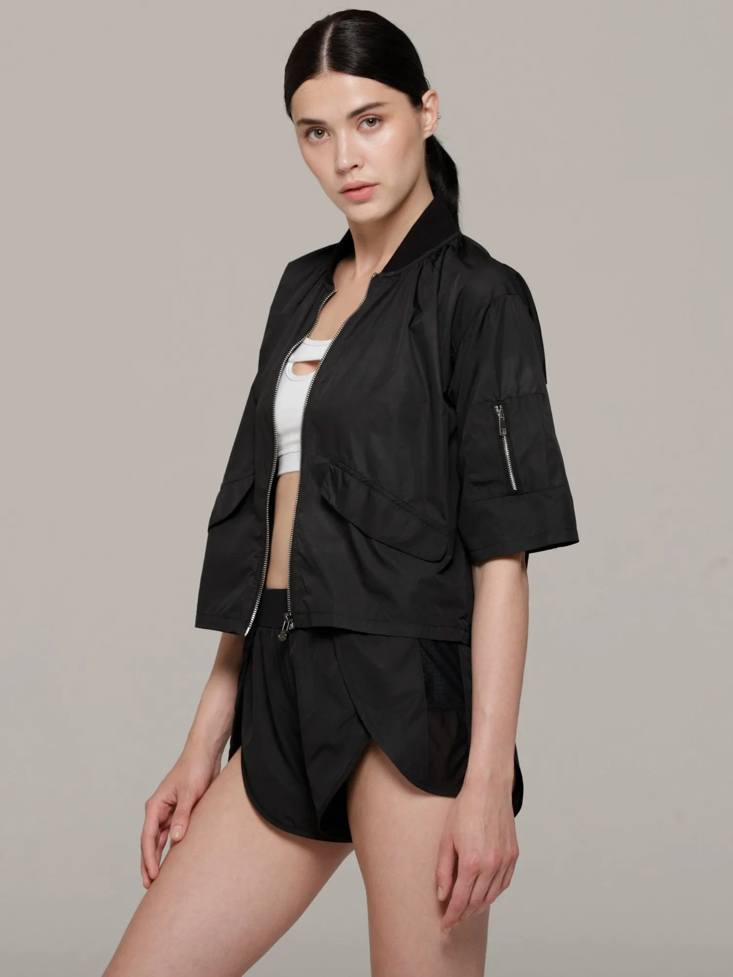 SOLSTICE JACKET, BLACK/BLACK MESH