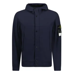 STONE ISLAND LIGHT SOFT SHELL-R JACKET NAVY