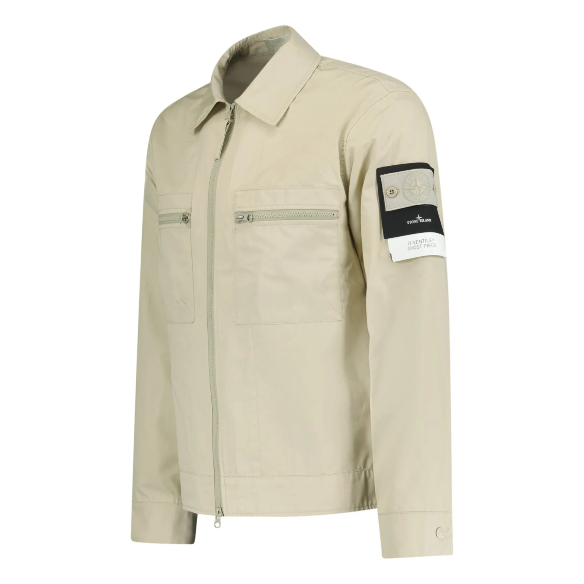 STONE ISLAND O-VENTILE GHOST PIECE JACKET BEIGE