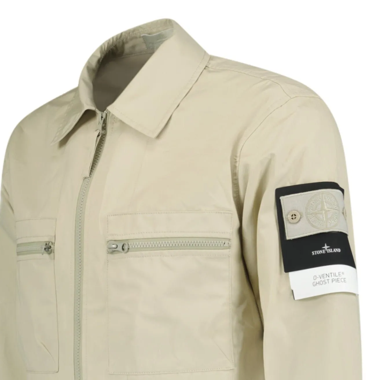 STONE ISLAND O-VENTILE GHOST PIECE JACKET BEIGE