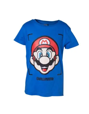 Super Mario - Face - Kids T-Shirt