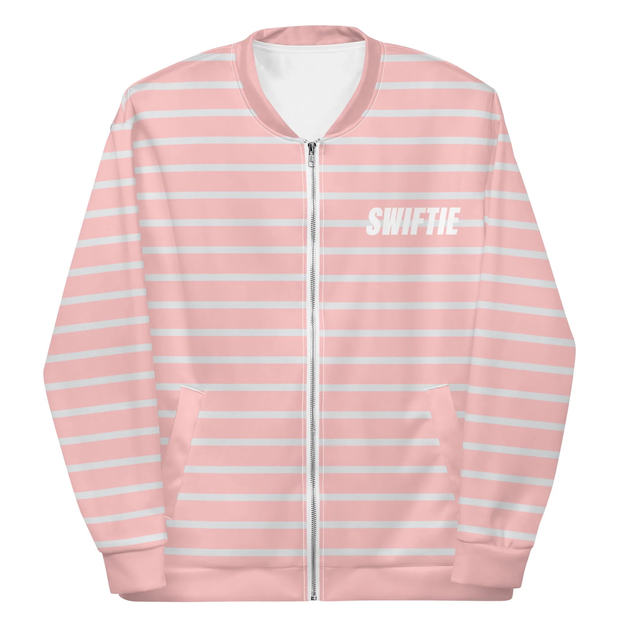 Swiftie Stripes - Inspired By Taylor Swift - Sustainably Made Bomber Jacket