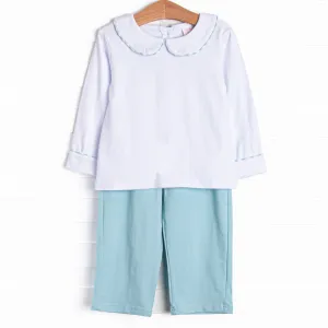 Tahoe Teal Pant Set, Blue
