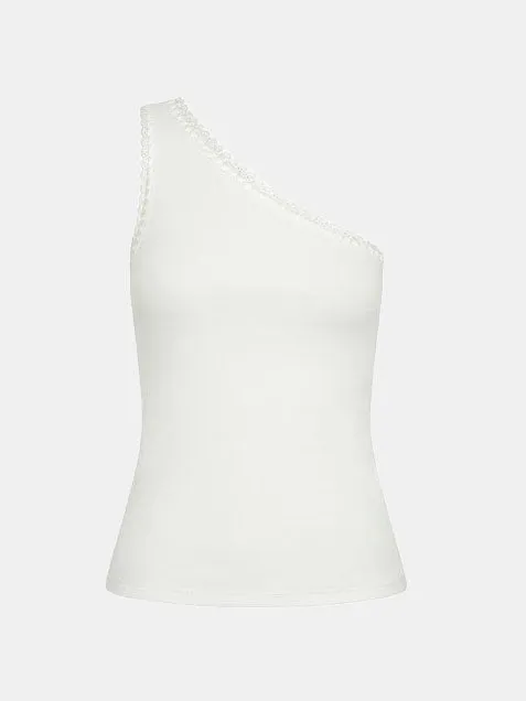 Tallulah One Shoulder Rib Tank