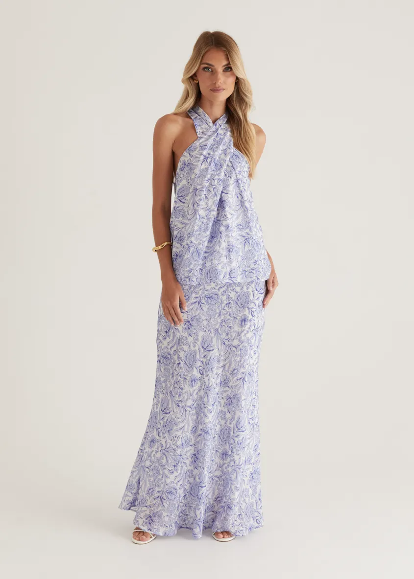 Tammy Top - Blue Floral