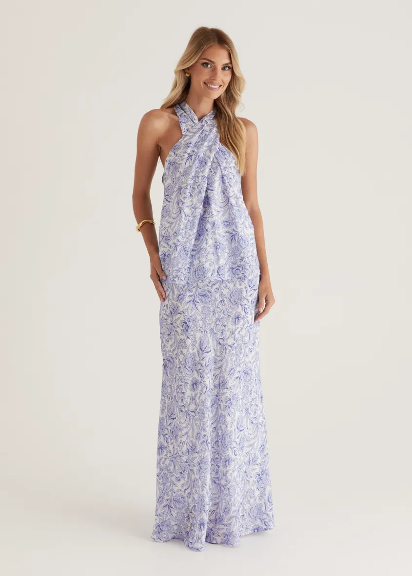 Tammy Top - Blue Floral