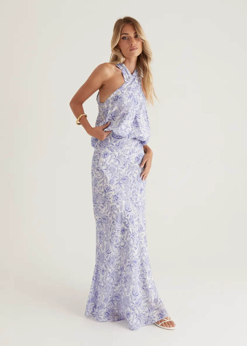 Tammy Top - Blue Floral