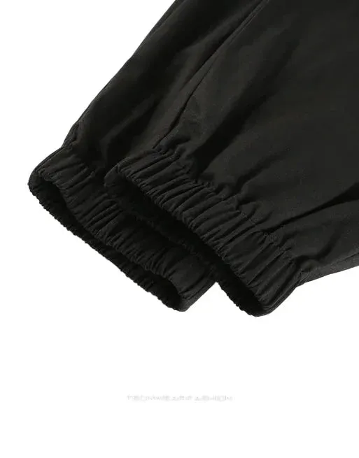 Techwear women's black tactical pants