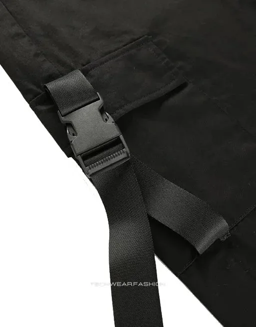 Techwear women's black tactical pants