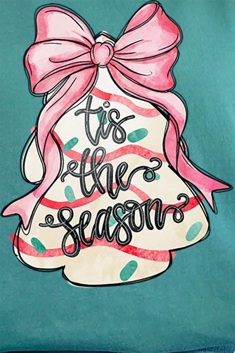 Tis The Season Christmas Cake Comfort Colors Adult Ring-Spun Cotton Tee