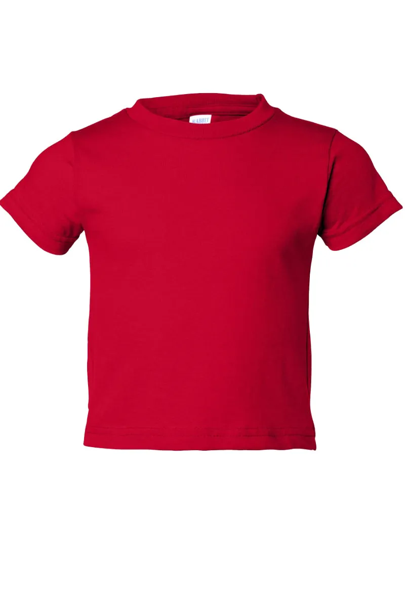 Toddler Patriotic Highland Cow Cotton Jersey Tee