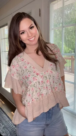 Too Cute Floral Top (POL)