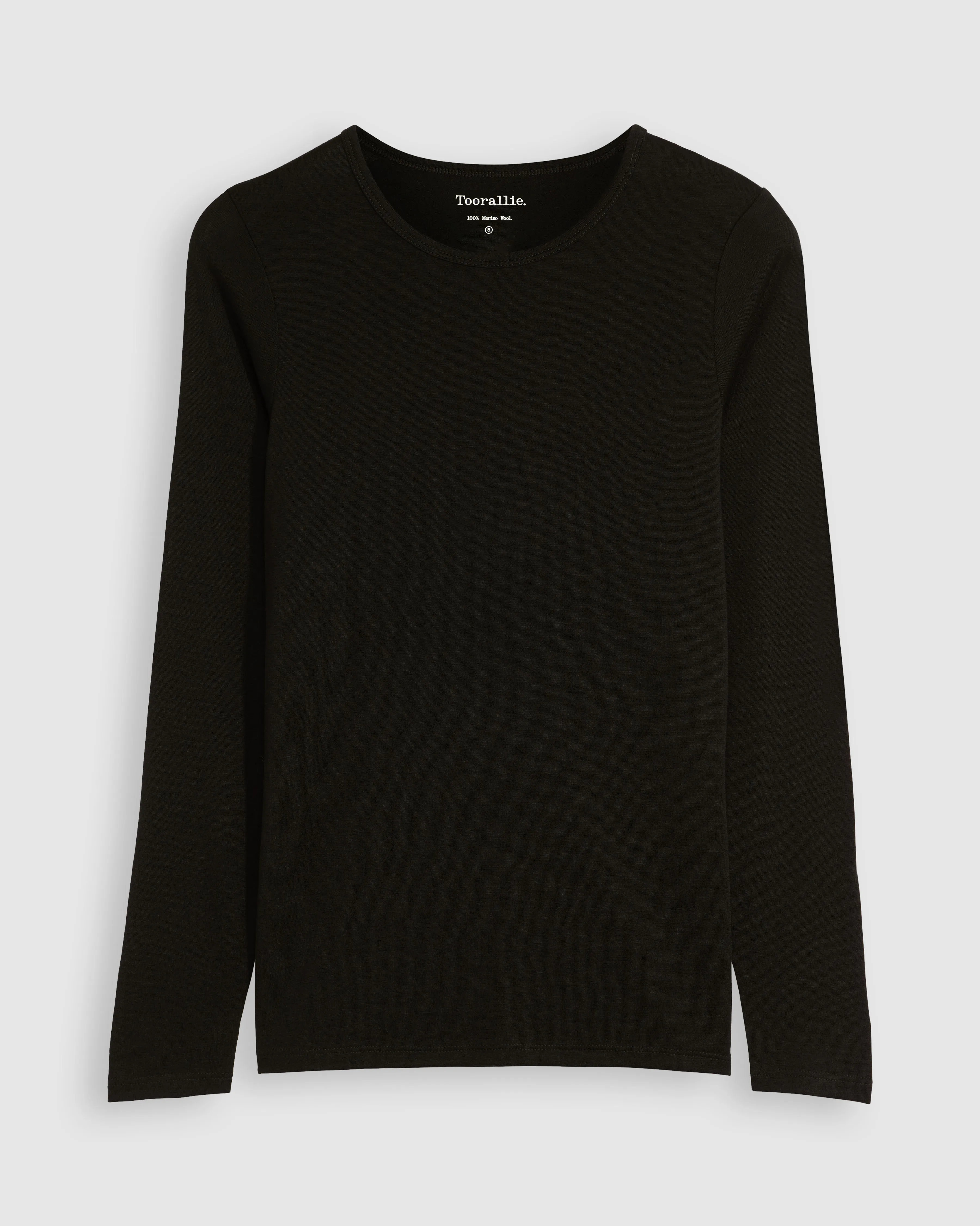 Toorallie. II Crew Merino Tee- Black