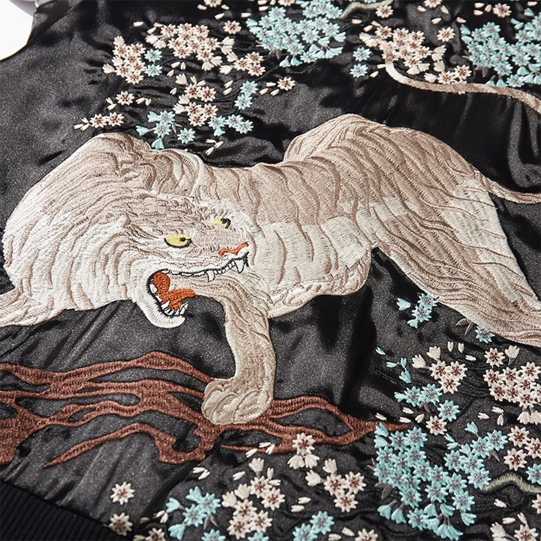 Tora™ White Tiger Sukajan Embroidered Jacket (60% OFF)