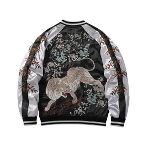 Tora™ White Tiger Sukajan Embroidered Jacket (60% OFF)