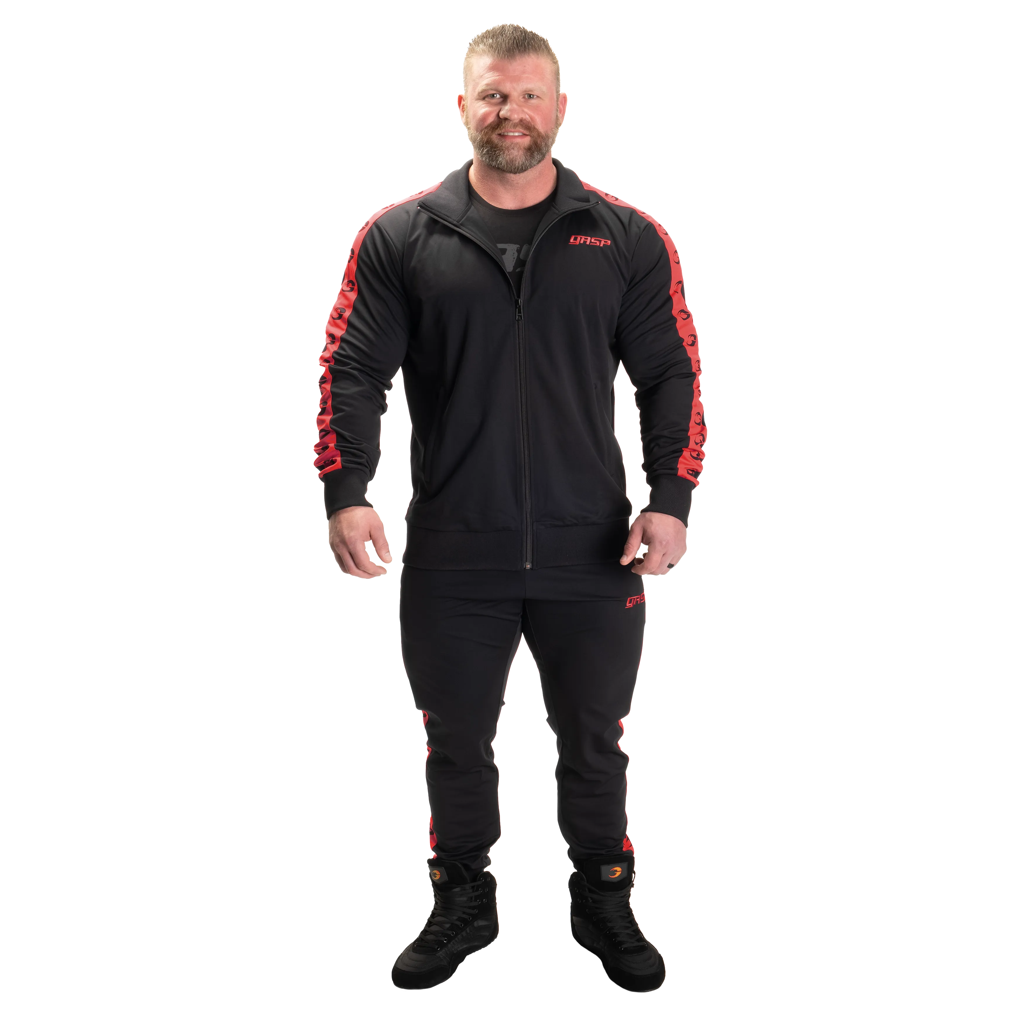 Track Suit Pants, Black/Red