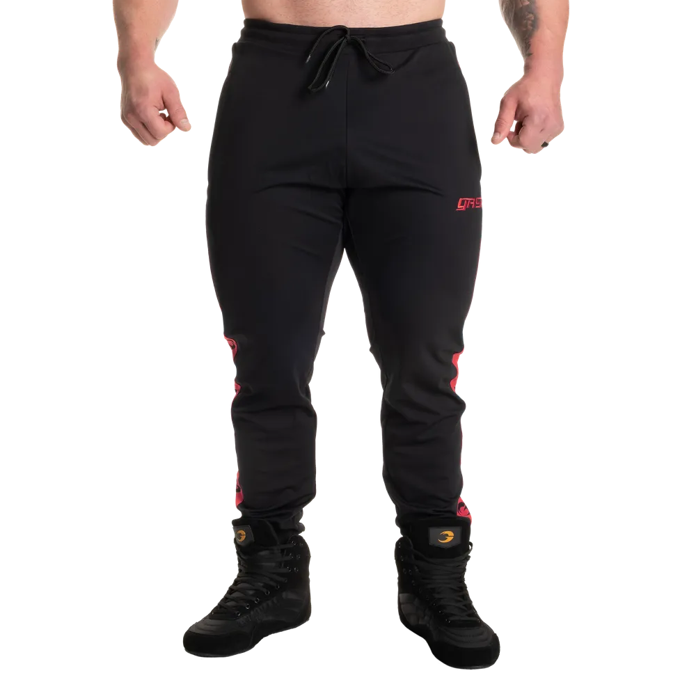 Track Suit Pants, Black/Red