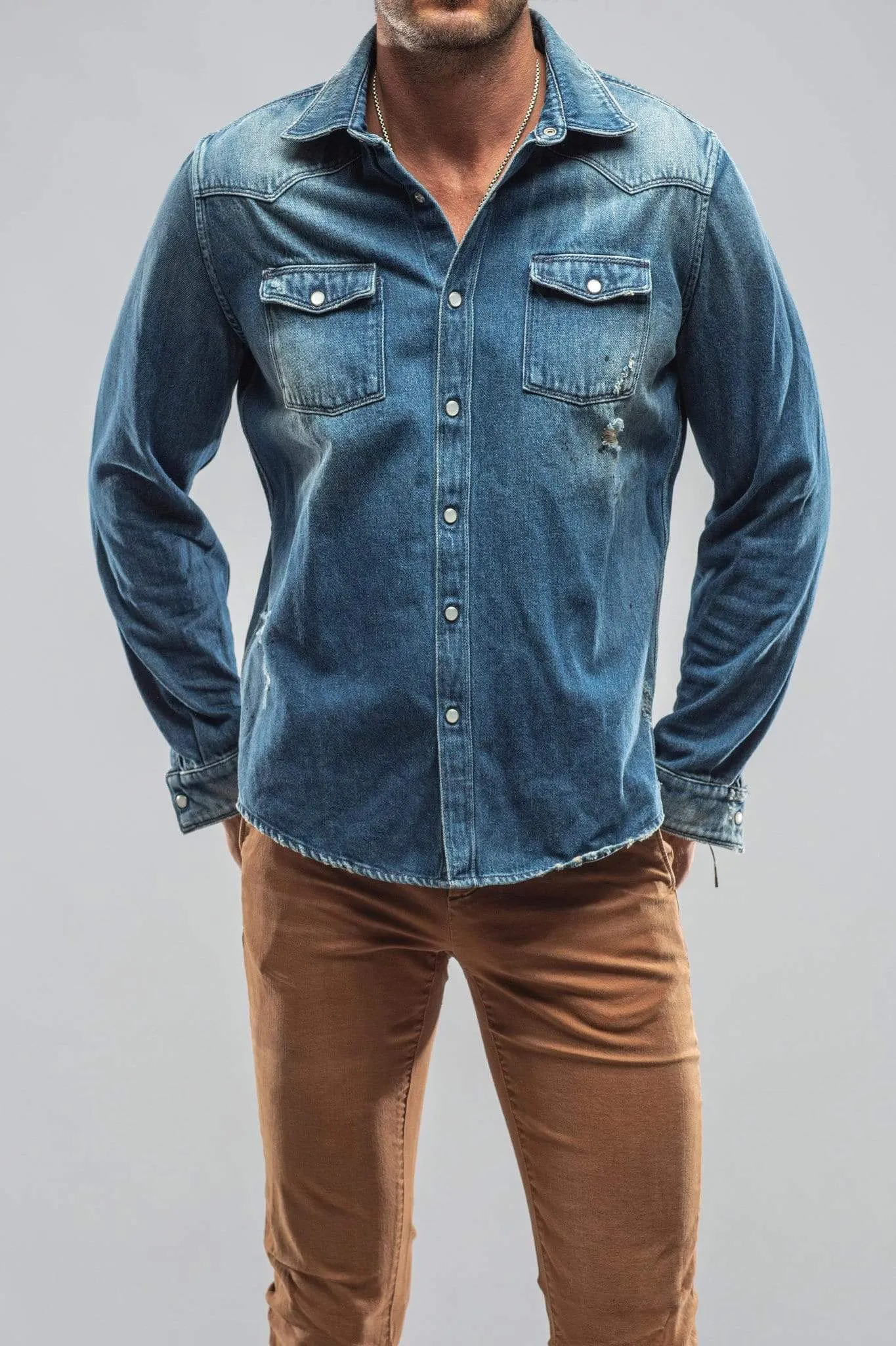 Trapper Denim Snap Shirt