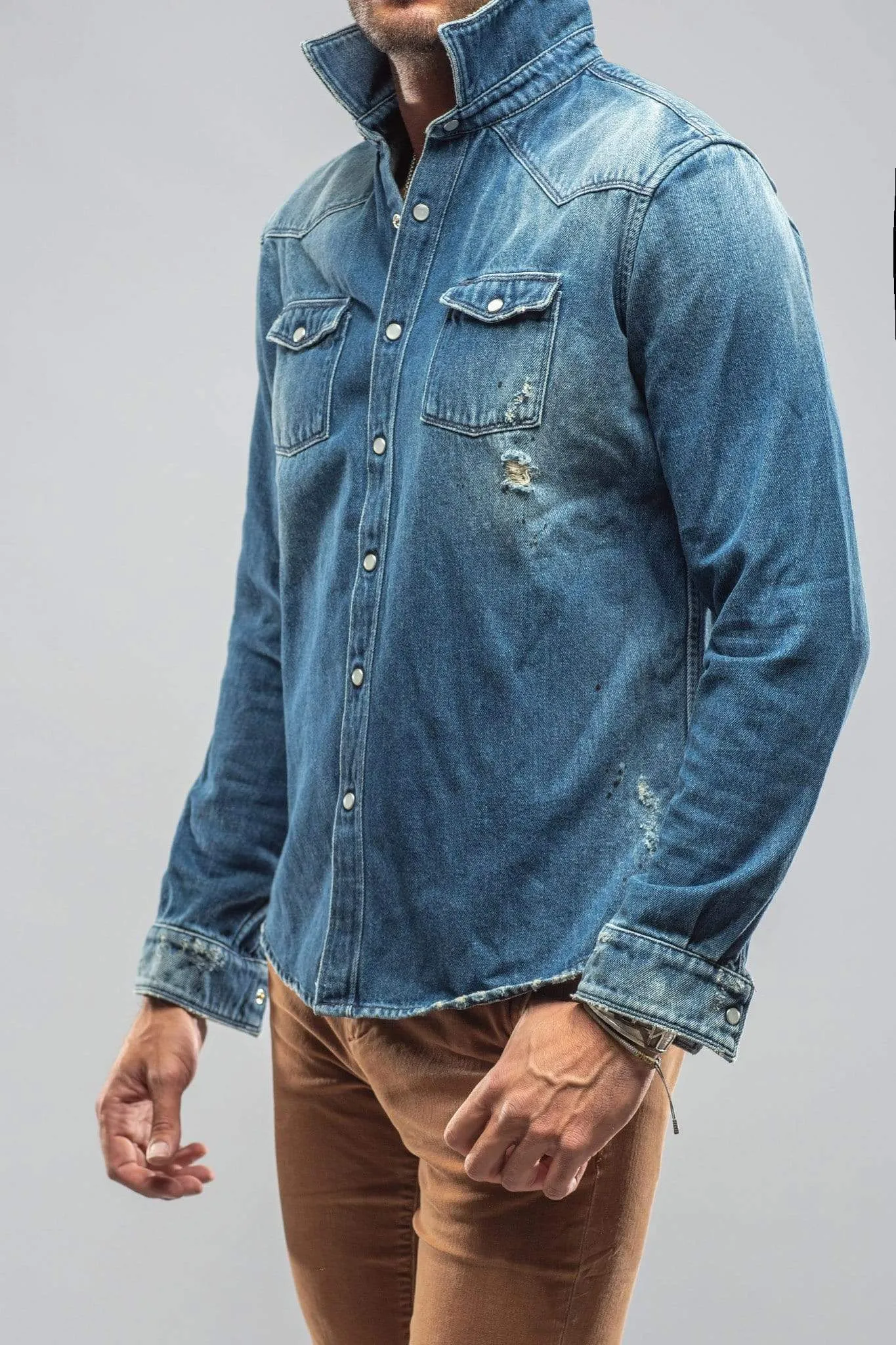 Trapper Denim Snap Shirt
