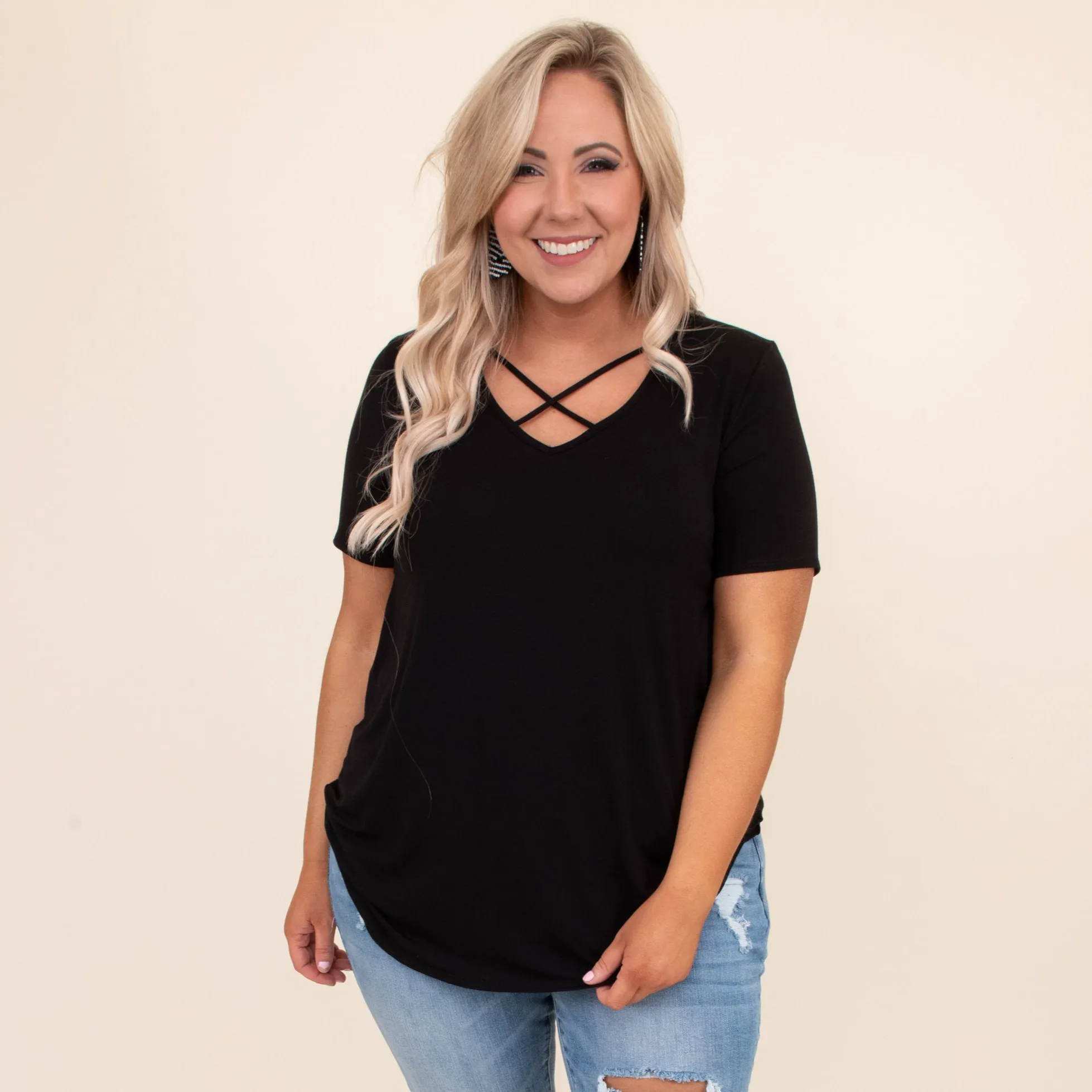 Two Way Street Top, Black