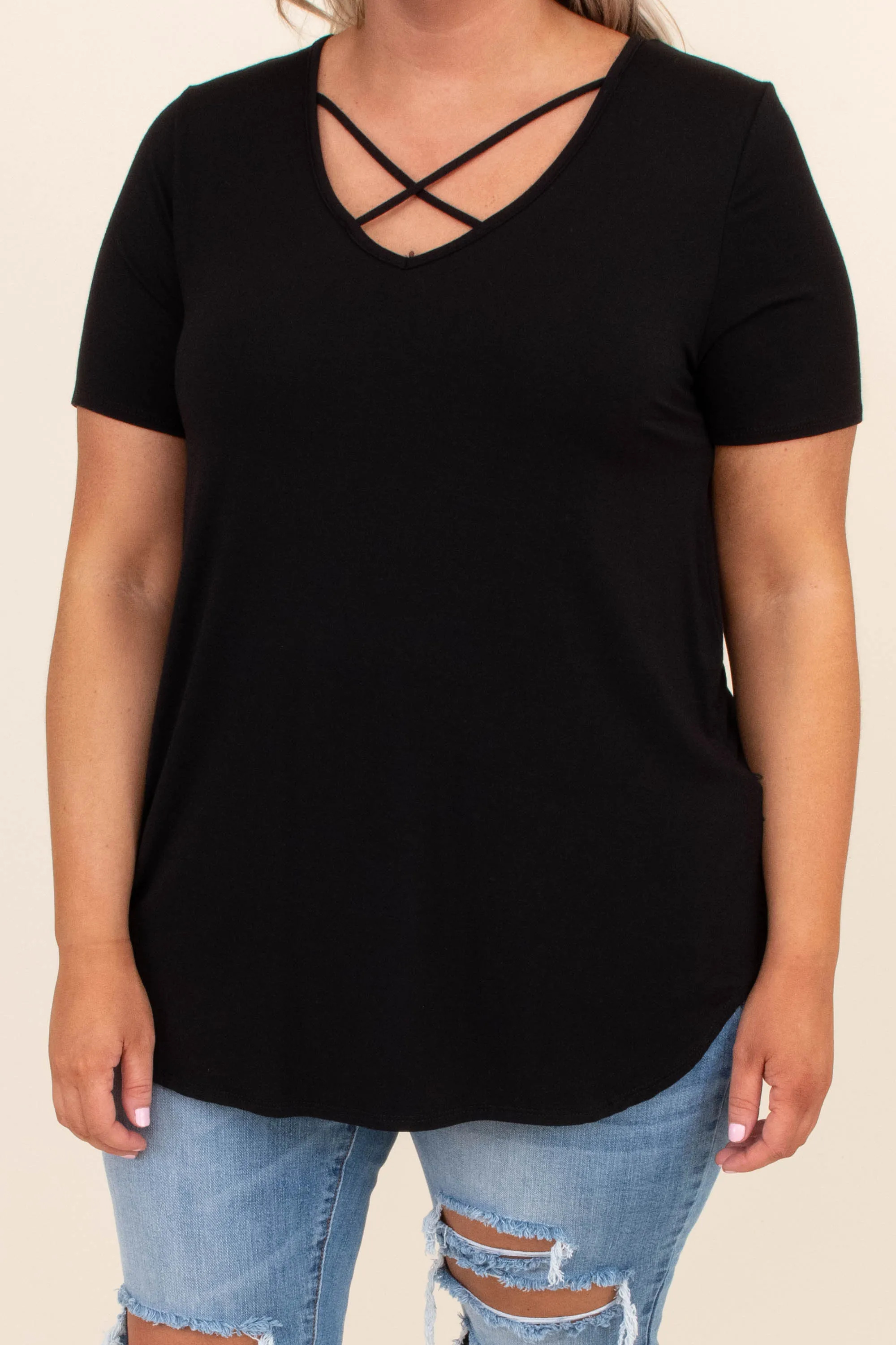 Two Way Street Top, Black