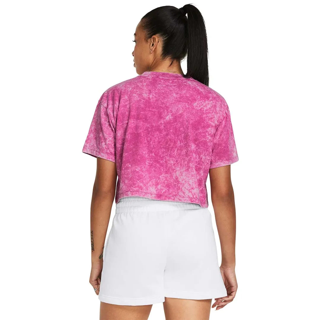 UA Women Wash Logo Repeat Crop Short Sleeve | 1385993
