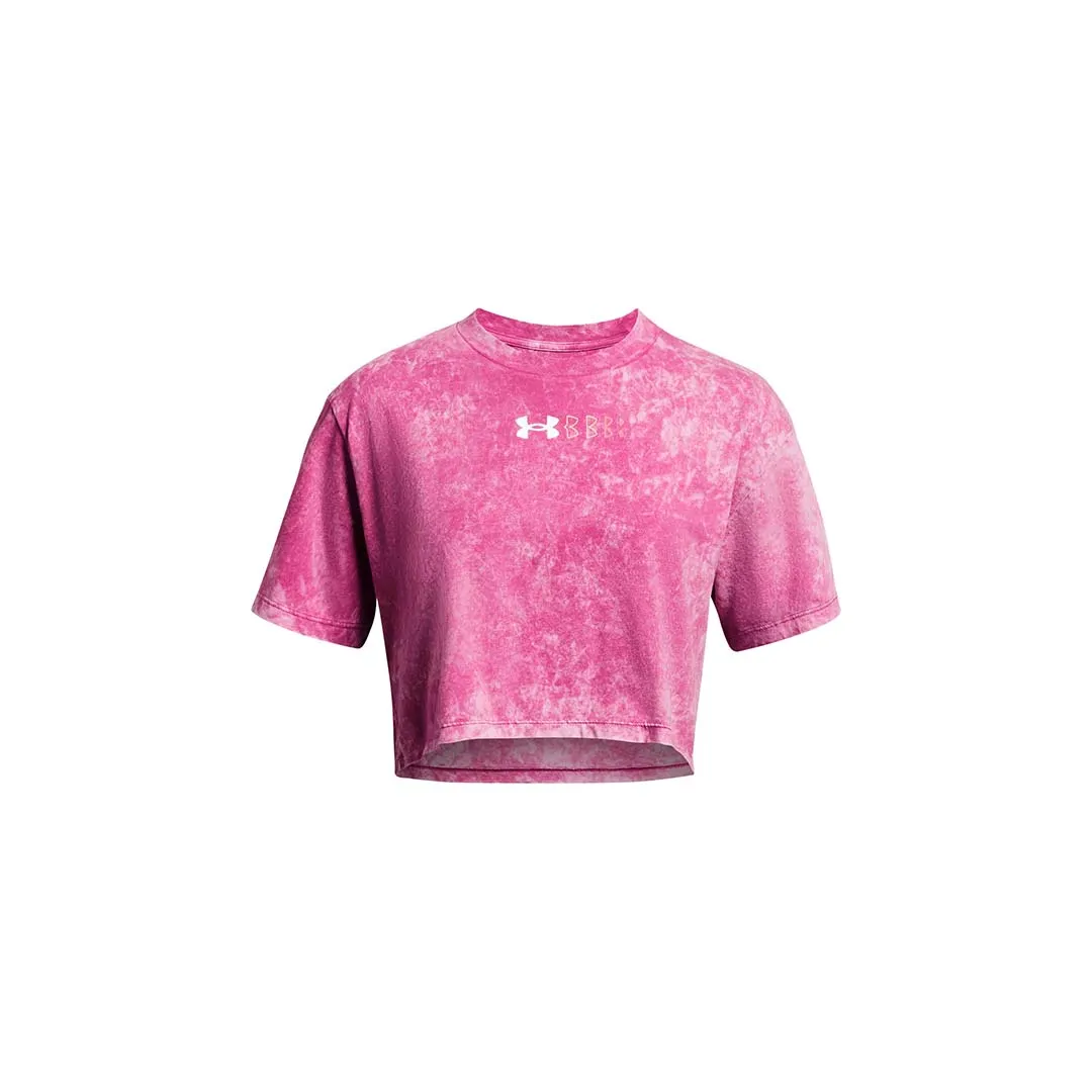 UA Women Wash Logo Repeat Crop Short Sleeve | 1385993