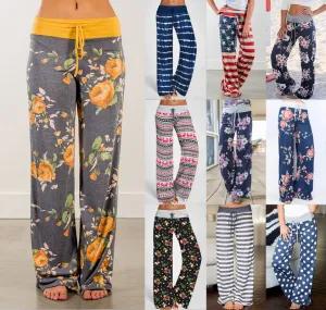 Ultra Soft Patterned Colorful Loose Pants