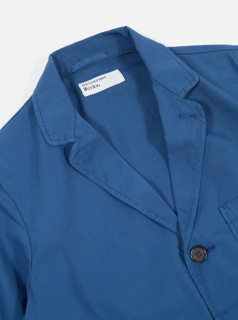 【Universal Works】Three Button Jacket In Indigo Summer Fine Canvas／三鈕扣藍染帆布薄外套
