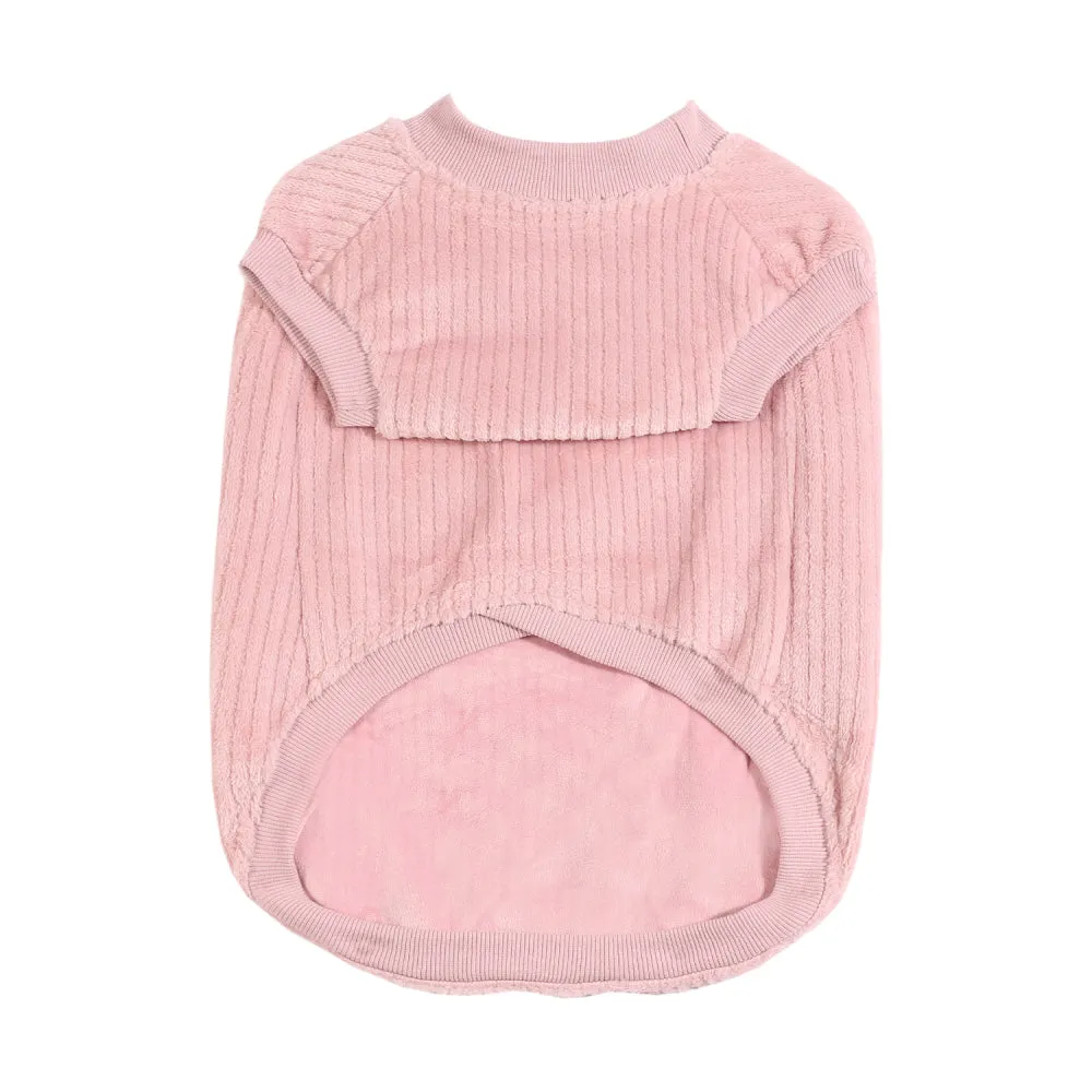 Velvet Lined Pink Corduroy Coat