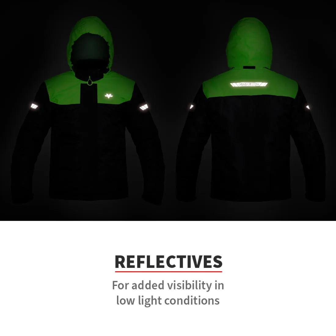 VIATERRA-M200 RAIN JACKET – PRO(BLACK/GREEN)