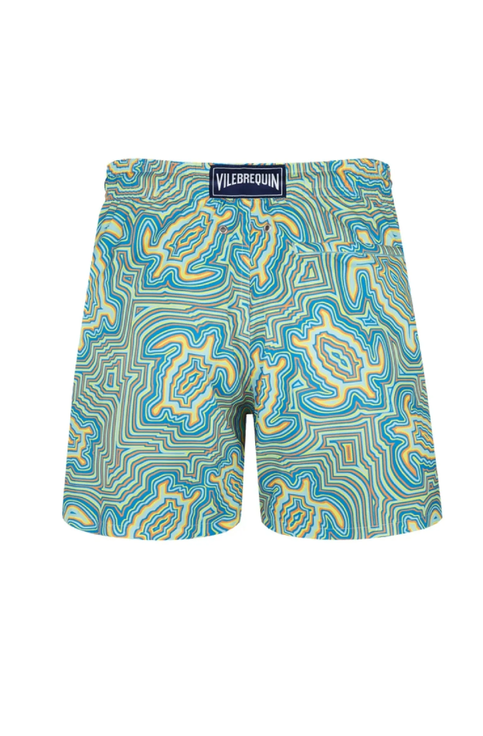 VILEBREQUIN Men Swim Shorts Ultra-Light and Packable Tortues Hypnotiques