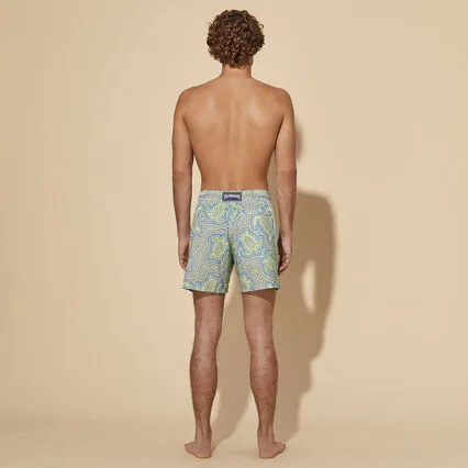 VILEBREQUIN Men Swim Shorts Ultra-Light and Packable Tortues Hypnotiques