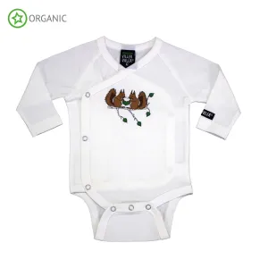 Villervalla - Wrap Body Suit - Squirrels - Marble Solo Squirrel