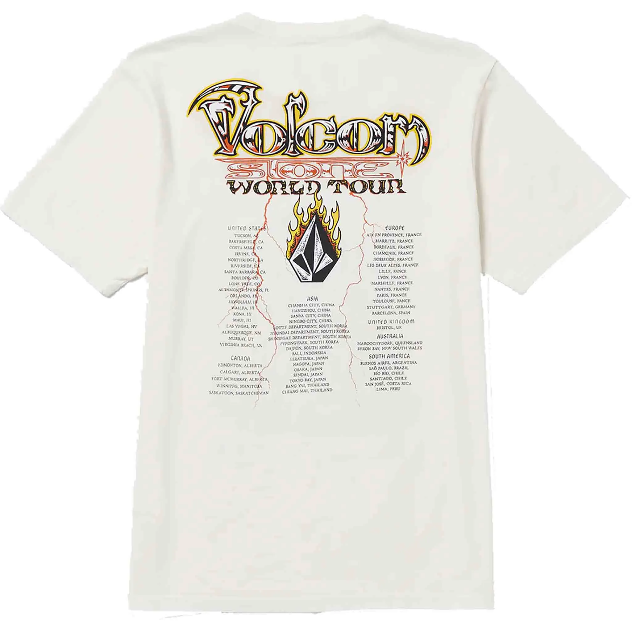 Volcom Stone Ghost Short Sleeve Off White Tee