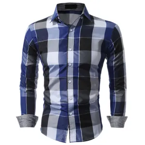 West Louis™ Daily Tartan Long Sleeve Shirt